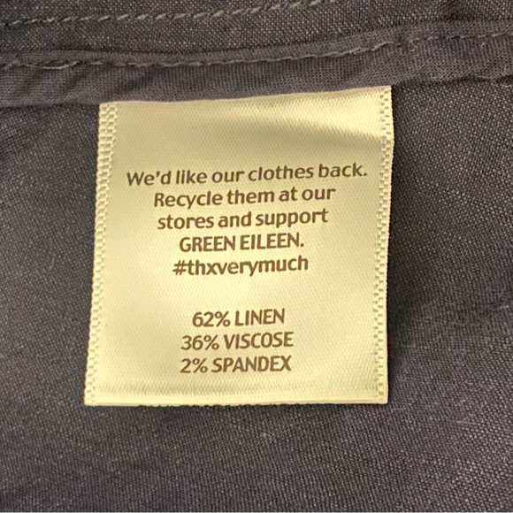 Eileen Fisher Linen Blend High Collar Peplum Jacket/Blazer - Picture 11 of 12